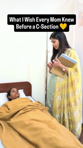 Dr. Gahlot's practical tips specific to recovering from a C-section.