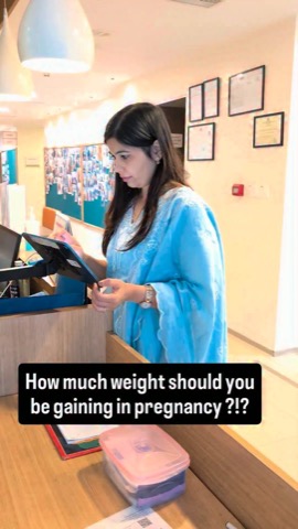 Dr. Gahlot on healthy total weight gain by pre-pregnancy BMI.