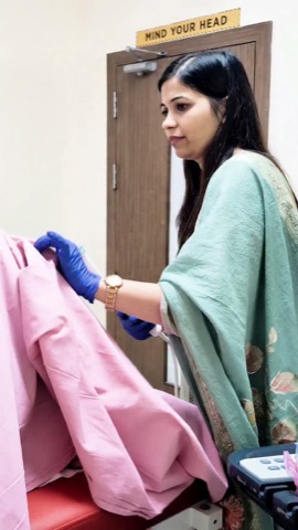 A scared patient asks if a transvaginal scan can cause bleeding or miscarriage — Dr. Gahlot's answer